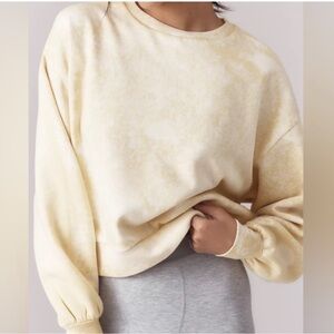 Daily Practice Oh So Good Tie Dye Pullover Oversized Crop Crewneck Sweatshirt 1X